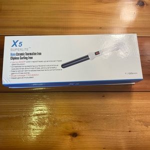 X 5 Nano ceramic Tourmaline Iron Wand 1 inch